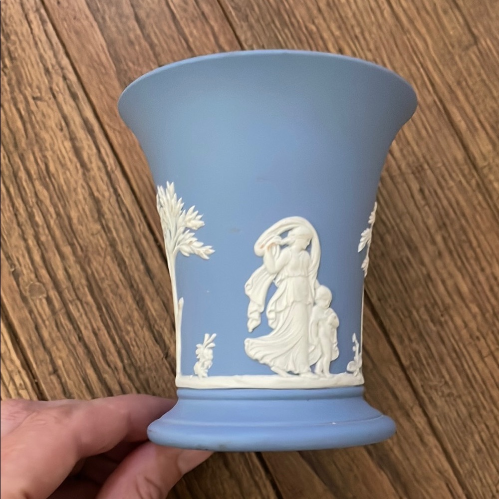 Wedgwood blue cup